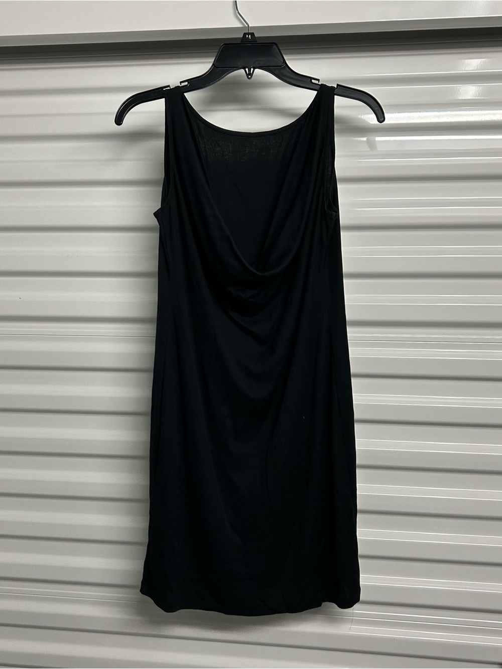 Rebecca Moses Black Backless Cowl Neck Dress